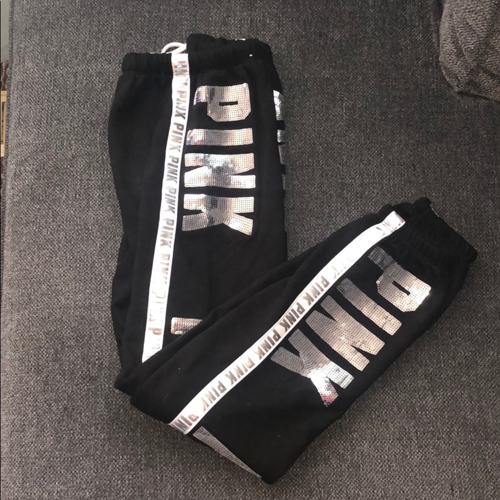 NEW Victoria’s Secret PINK Sequin Joggers